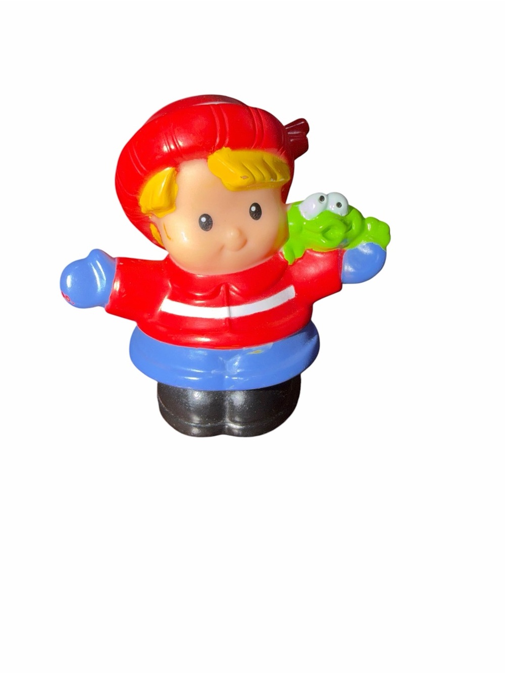 Fisher Price Little People Vintage 2009 Christmas Winter Holiday Eddie Boy Frog